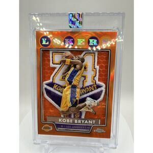 Art Card Kobe Bryant W/ Lakers #24 Kobe Logo Patch Made By Mayflower Custom Card